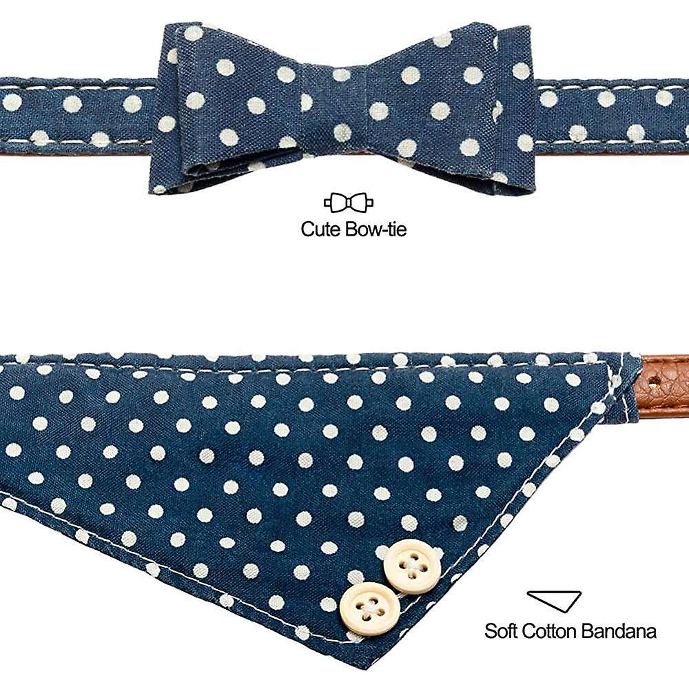 Foto 3 | Pajarita Para Cuello De Perro Con Campana, Paquete De 2, Diseño Clásico A Cuadros Huoguo - Venta Internacional.