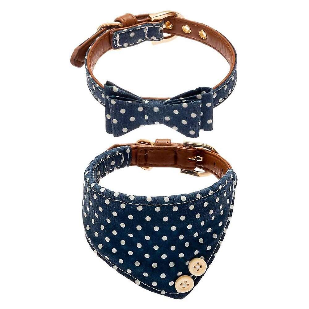 Foto 6 pulgar | Pajarita Para Cuello De Perro Con Campana, Paquete De 2, Diseño Clásico A Cuadros Huoguo - Venta Internacional.