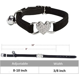 Foto 1 | Collar Para Gatos Huoguo Heart Con Cinturón De Seguridad Y Campana, Color Caqui - Venta Internacional.