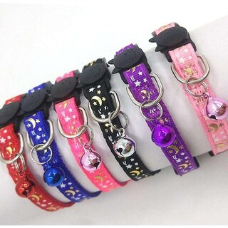 Foto 4 | Collar Para Gatos Huoguo Con Estampado De Estrellas Y Luna, Ajustable - Venta Internacional.