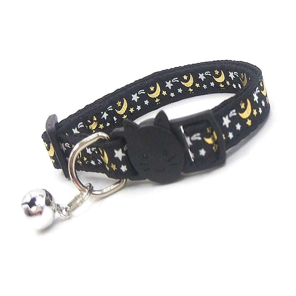 Foto 6 pulgar | Collar Para Gatos Huoguo Con Estampado De Estrellas Y Luna, Ajustable - Venta Internacional.