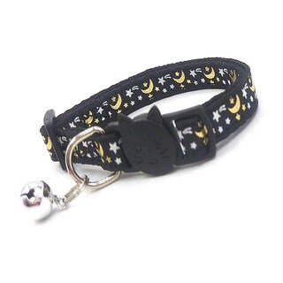 Foto 5 | Collar Para Gatos Huoguo Con Estampado De Estrellas Y Luna, Ajustable - Venta Internacional.