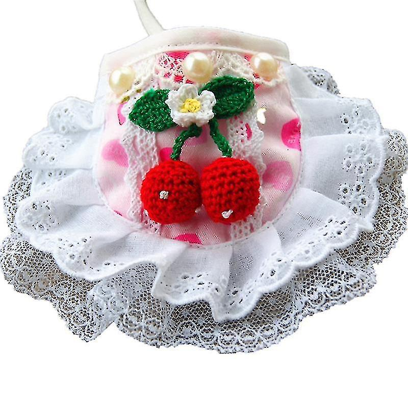 Pañuelo De Algodón Con Forma De Jaula Para Pájaros, Baño Con Forma De Cerezo, Talla S - Venta Internacional.