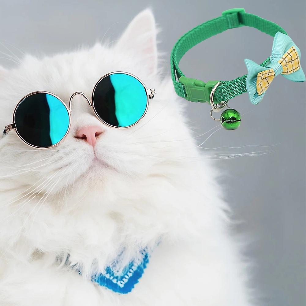 Foto 4 pulgar | Collar Para Gatos Huoguo Pvc+pp Con Lazo Y Campana Para Mascotas - Venta Internacional.