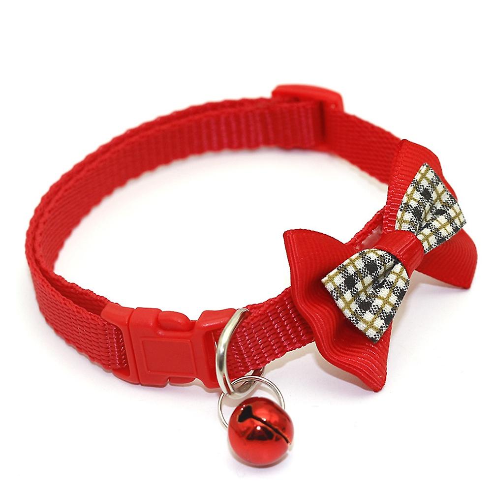 Foto 6 pulgar | Collar Para Gatos Huoguo Pvc+pp Con Lazo Y Campana Para Mascotas - Venta Internacional.