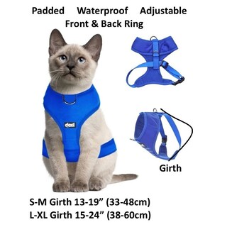 Foto 2 | Arnés Para Gatos Sanlin Beans, Acolchado De Lujo, Resistente Al Agua, Azul - Venta Internacional.