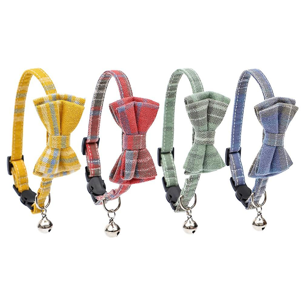 Cuello De Gato A Cuadros Con Campana Y Pajarita Ajustables Sanlin Beans - Venta Internacional.