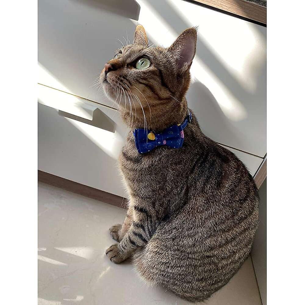 Foto 5 pulgar | Collar Para Gatos Breakaway Con Pajarita, Campana, Arcoíris, Para Gatos Y Niños Pequeños - Venta Internacional.