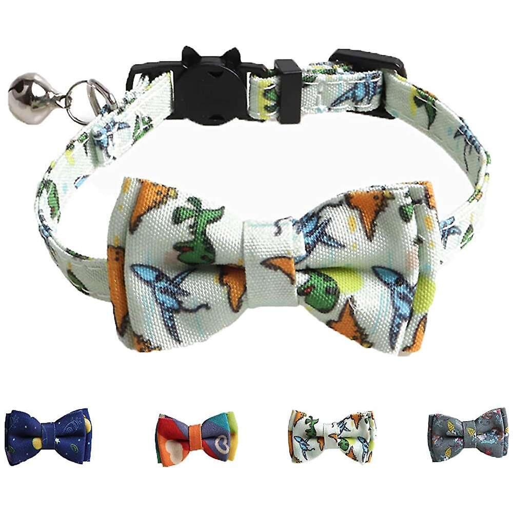 Foto 6 pulgar | Collar Para Gatos Breakaway Con Pajarita, Campana, Arcoíris, Para Gatos Y Niños Pequeños - Venta Internacional.