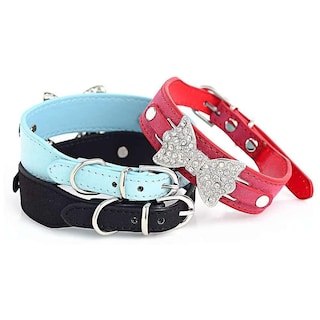 Foto 2 | Pajarita Para Mascotas Huoguo, Diamantes De Imitación, Mariposa - Venta Internacional.