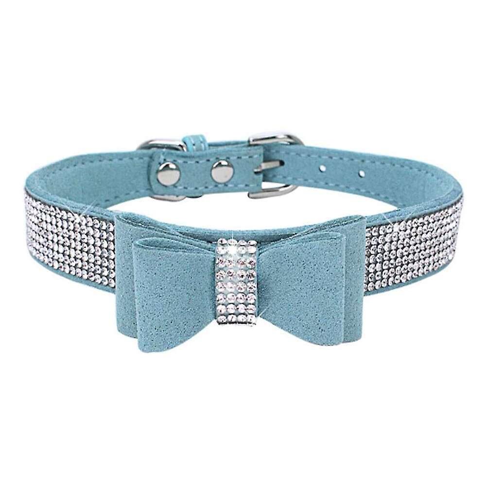 Foto 6 pulgar | Collar Para Mascotas Y Perros Con Forma De Lazo Ajustable Con Cristales Brillantes - Venta Internacional.