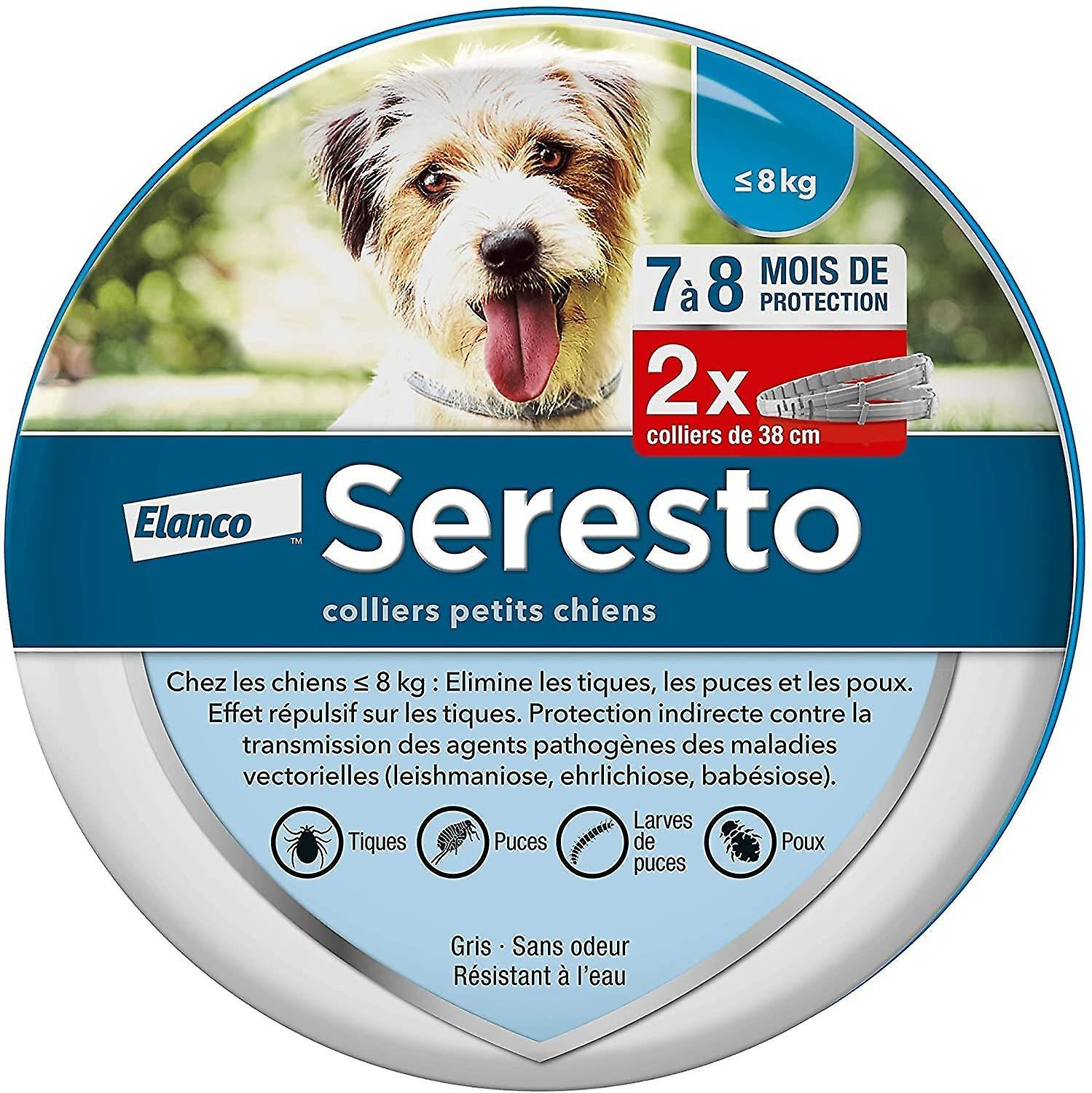 Pack De 2 Collares Antipulgas Y Garrapatas Para Perros (8 Kg) Sarah - Venta Internacional.