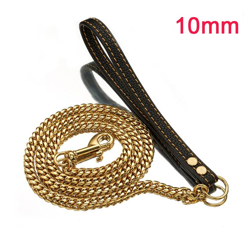 Foto 4 pulgar | Correa De Entrenamiento Para Perros De Piel Auténtica De Lujo Con Acero Inoxidable - Venta Internacional.