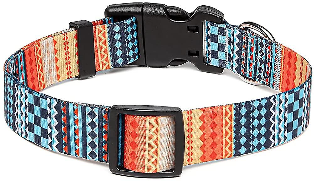 Collar De Perro Huoguo Ajustable De Nailon Con Patrones Para Perros Y Gatos - Venta Internacional.