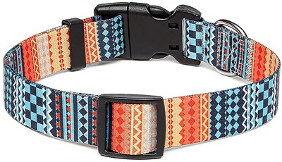 Foto 1 | Collar De Perro Huoguo Ajustable De Nailon Con Patrones Para Perros Y Gatos - Venta Internacional.
