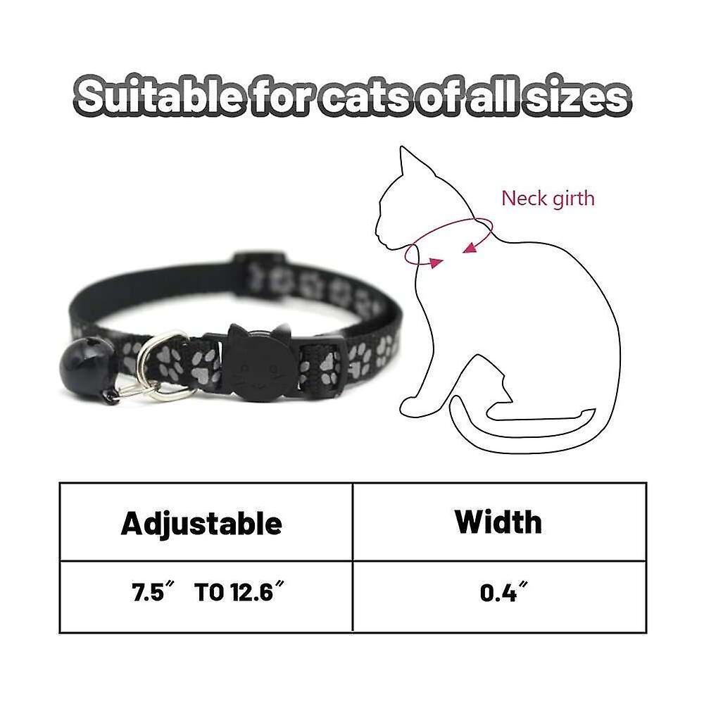 Foto 4 pulgar | Collares Para Gatos Huoguo, 8 Unidades, Con Campana Ajustable Para Gatos Pequeños - Venta Internacional.