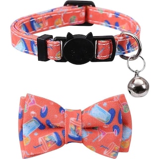Foto 1 | Juego De Collares Para Gatos Huoguo Breakaway Con Pajarita Y Campana (paquete De 2) - Venta Internacional.