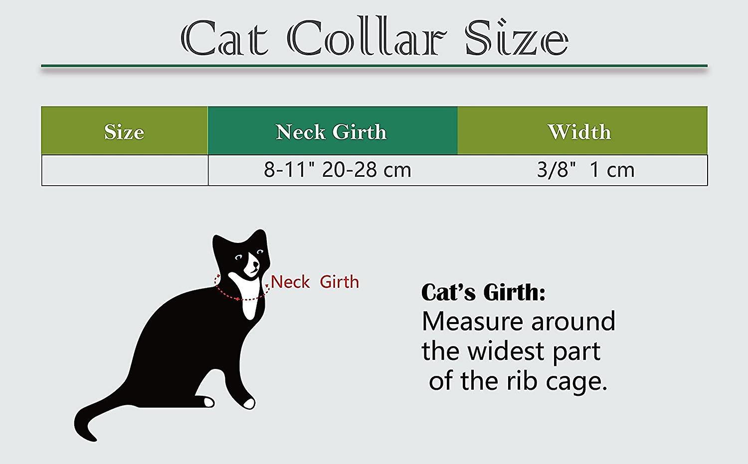 Foto 4 | Collar Para Gatos Huoguo Heart Bling Con Cinturón De Seguridad Y Campana, 20-28 Cm - Venta Internacional.