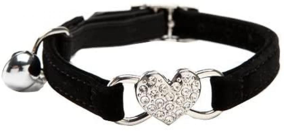 Foto 6 pulgar | Collar Para Gatos Huoguo Heart Bling Con Cinturón De Seguridad Y Campana, 20-28 Cm - Venta Internacional.