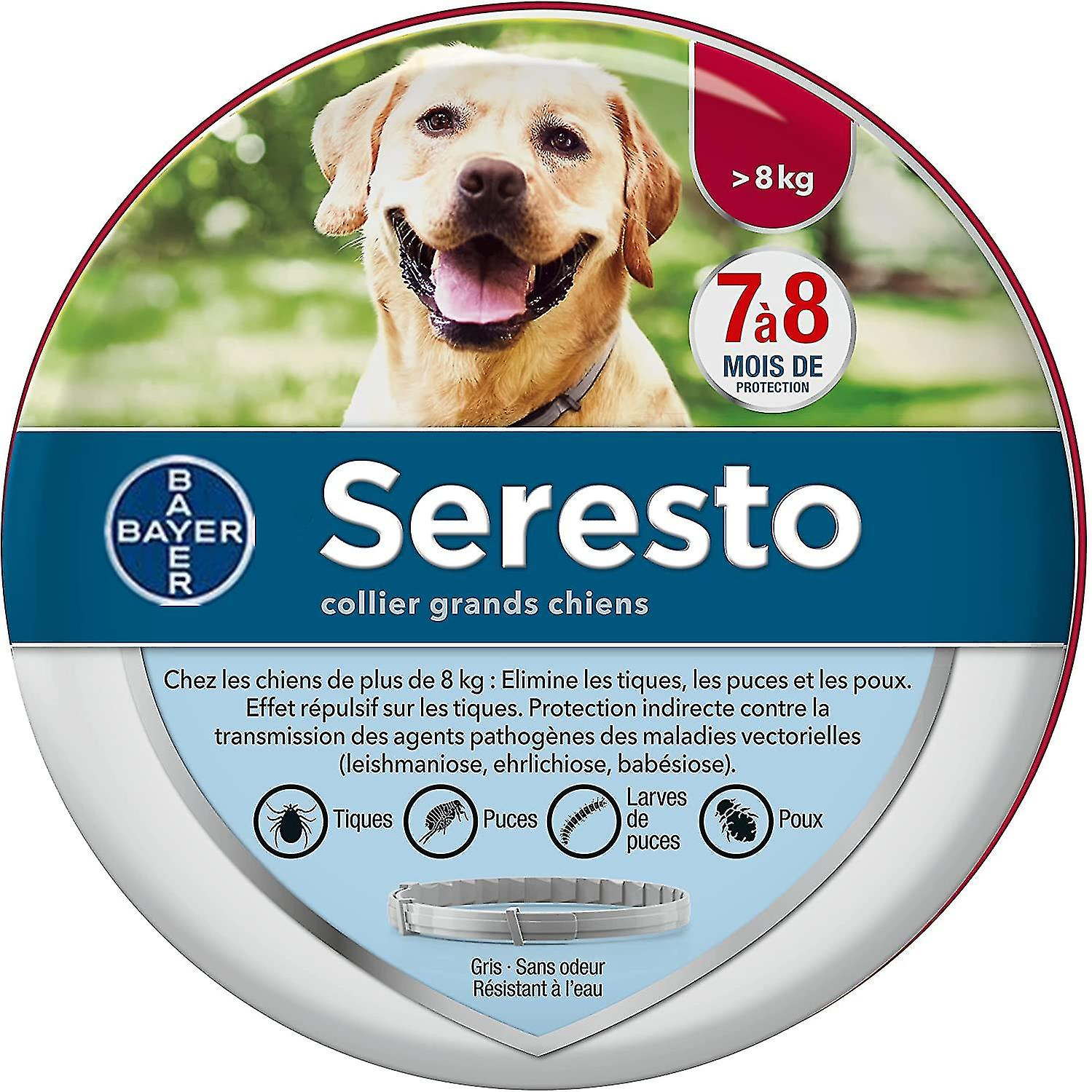 Collar Antipulgas Y Garrapatas Para Perros Grandes (8 Kg) De Sarahe - Venta Internacional.