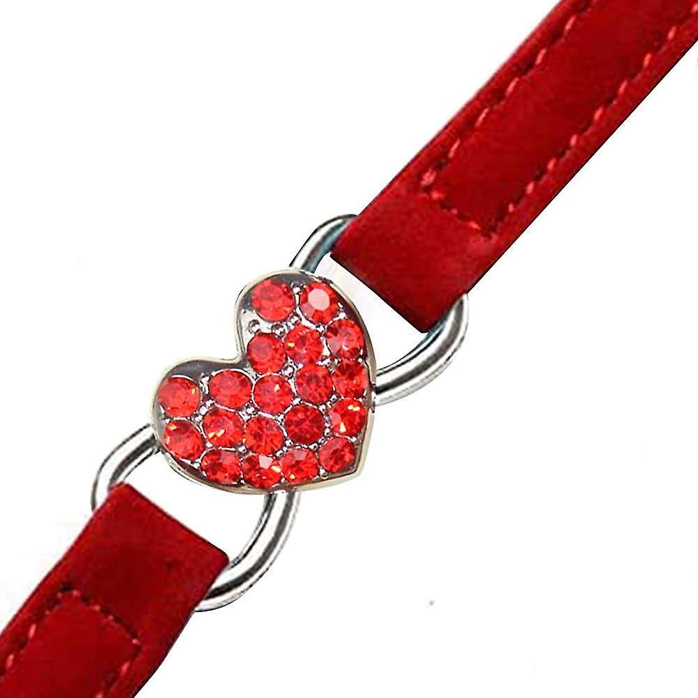 Foto 3 pulgar | Collar De Piel Con Pedrería Y Cascabeles Para Gatos - Venta Internacional.