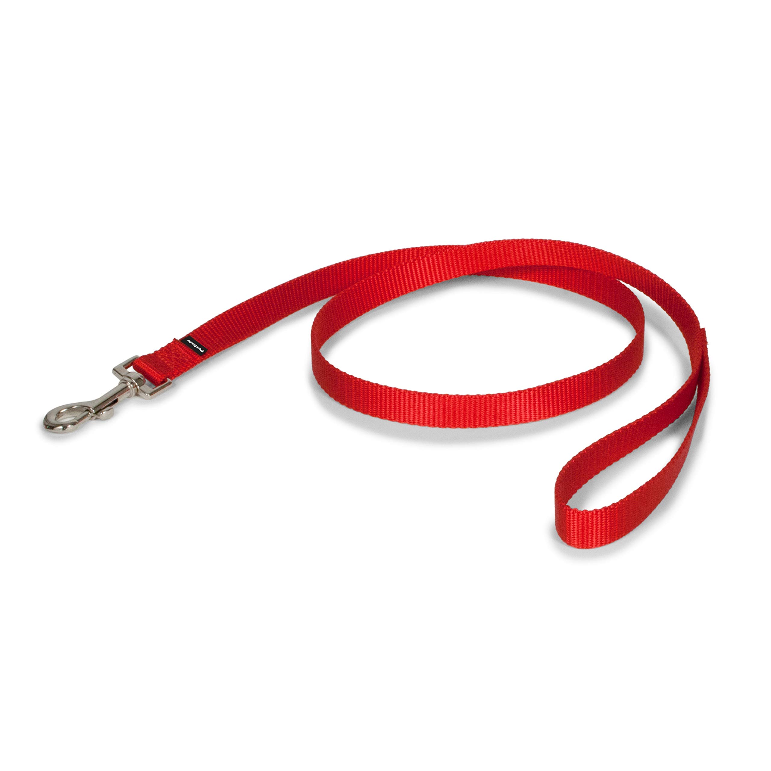 Correa Para Perros Petsafe De Nailon, Resistente Y Duradera, 3/4 Pulgadas X 4 Pies, Roja - Venta Internacional.