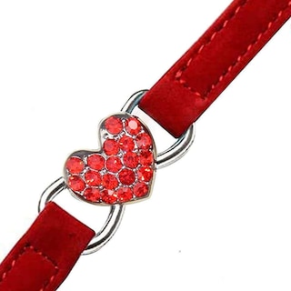 Foto 2 | Collar De Piel Con Pedrería Y Cascabeles Para Gatos - Venta Internacional.