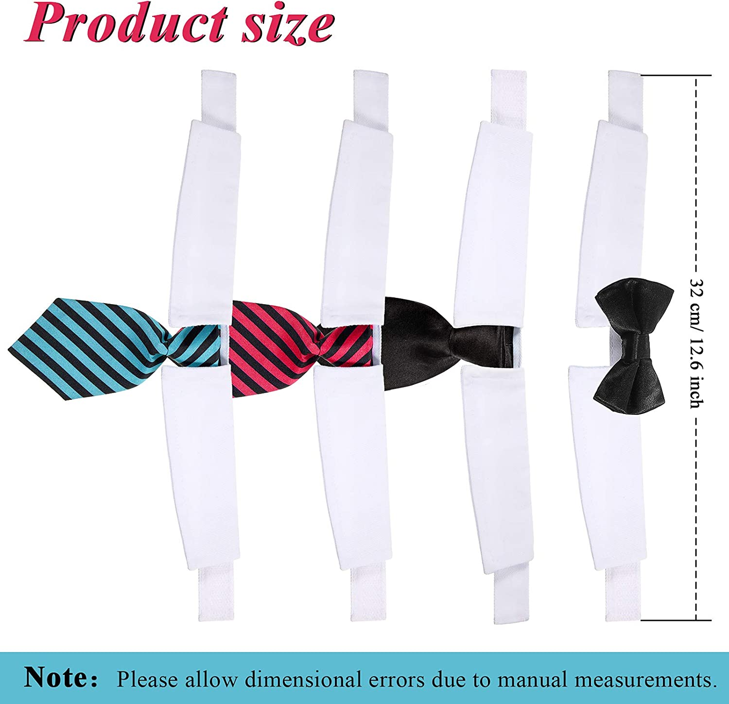 Foto 2 pulgar | Set De Pajarita Y Corbata Para Mascotas Para Perros Y Gatos, 4 Piezas - Venta Internacional.