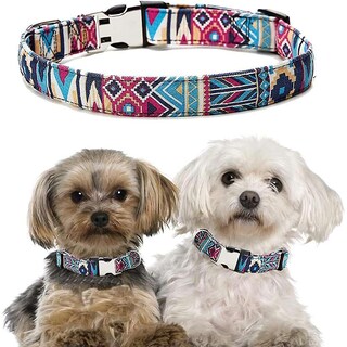 Foto 5 | Collar Para Perro Huoguo Flower Girl Con Flor Desmontable M Azul - Venta Internacional.