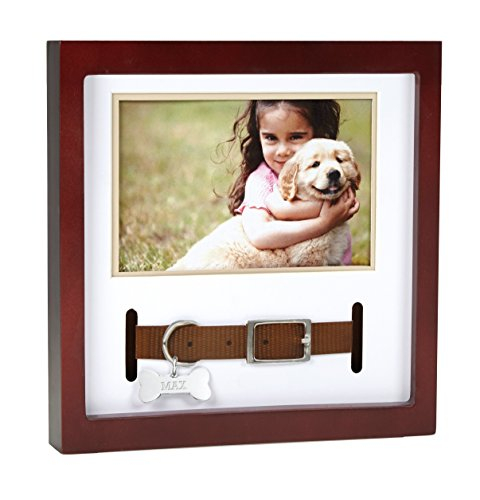 Collar Para Mascotas Con Marco De Madera Espresso Con Forma De Pera - Venta Internacional.