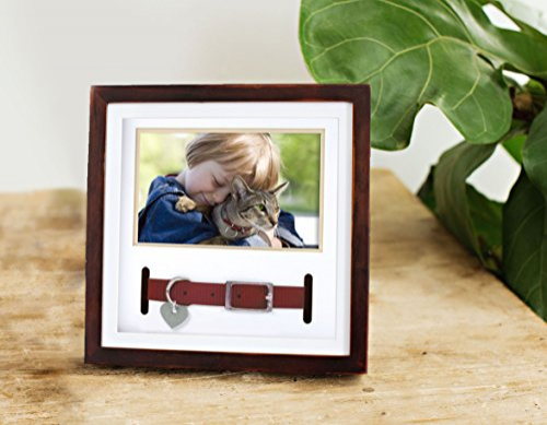 Foto 4 | Collar Para Mascotas Con Marco De Madera Espresso Con Forma De Pera - Venta Internacional.