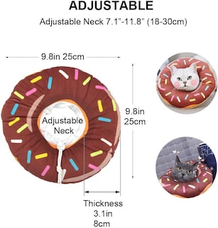 Foto 1 | Collar Ajustable En Forma De Cono Para Gatos, Collar De Recuperación Suave | Huoguo - Venta Internacional.