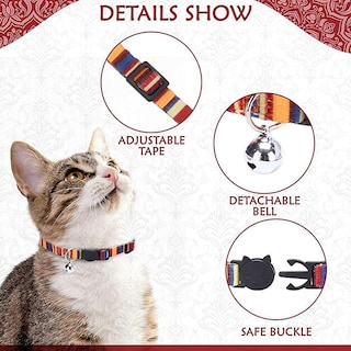 Foto 2 | Collar Para Gatos Huoguo Natural Scenery Breakaway Con Cascabeles X2 - Venta Internacional.