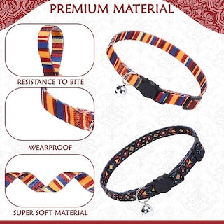 Foto 4 | Collar Para Gatos Huoguo Natural Scenery Breakaway Con Cascabeles X2 - Venta Internacional.