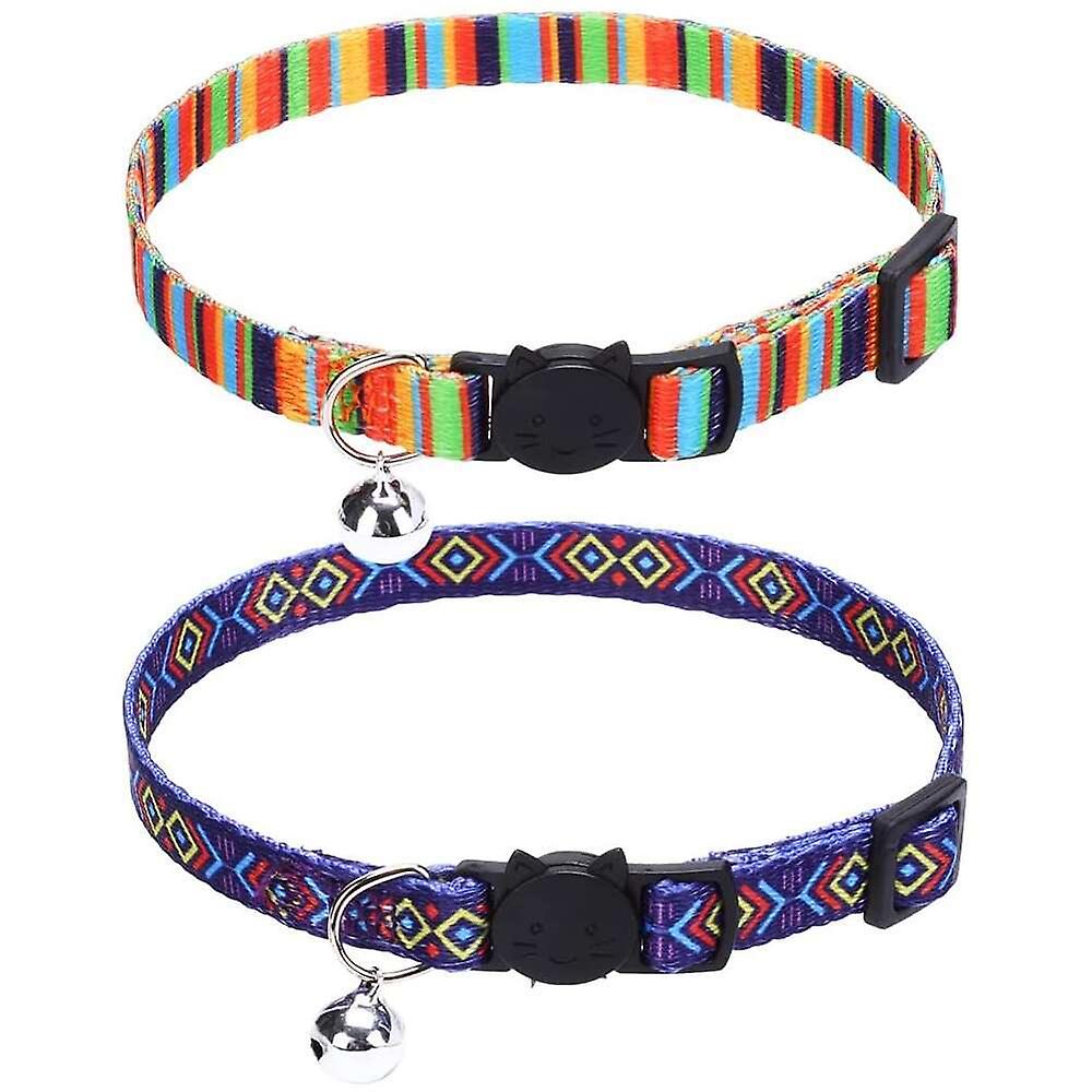 Foto 6 pulgar | Collar Para Gatos Huoguo Natural Scenery Breakaway Con Cascabeles X2 - Venta Internacional.