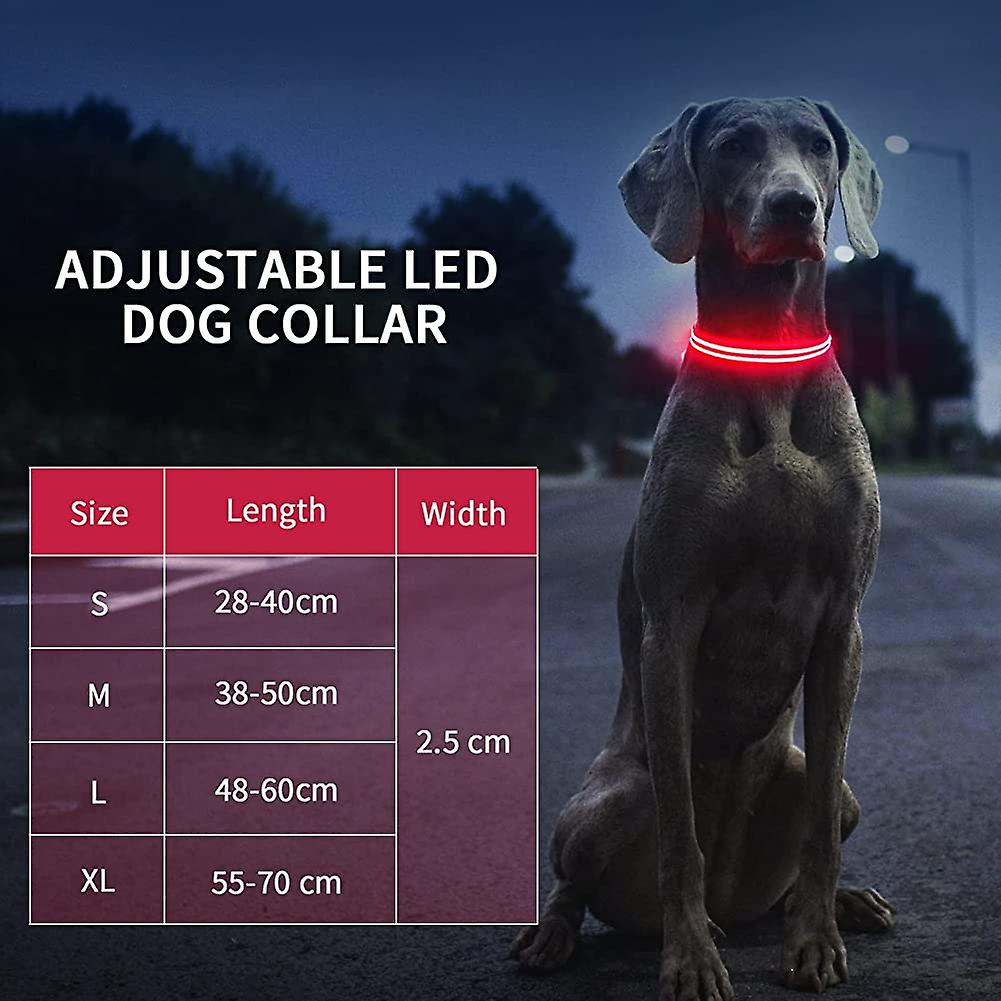 Foto 5 pulgar | Collar Para Perro Light Up Huoguo, Recargable Por Usb, Resistente Al Agua - Venta Internacional.