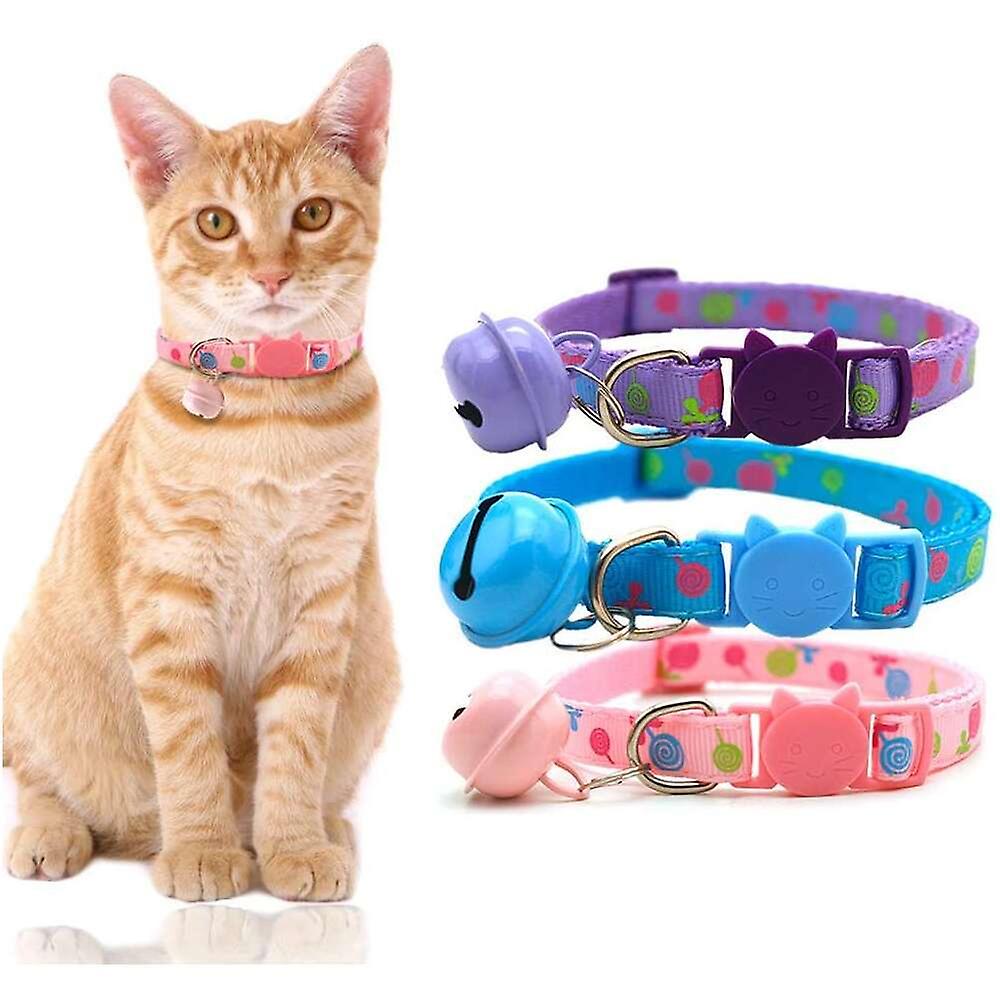 Foto 6 pulgar | Collares Para Gatos Huoguo, 8 Unidades, Ajustables Con Campana Para Gatos Pequeños - Venta Internacional.