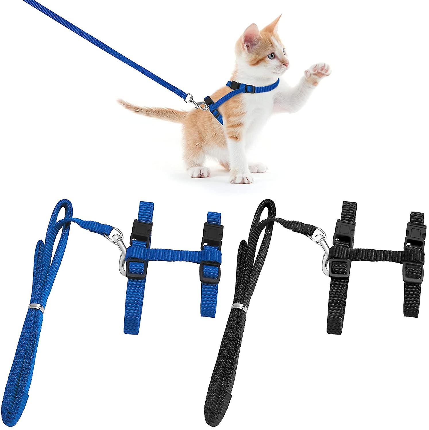Foto 3 pulgar | Juego De Chalecos Para Gatos Huoguo De 2 Piezas Con Arnés Y Correa Para Gatos - Venta Internacional.