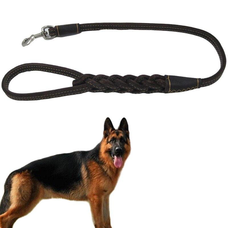 Correa Para Perro Sanlin Beans, Cuerda Corta De Tracción, Piel Auténtica - Venta Internacional.