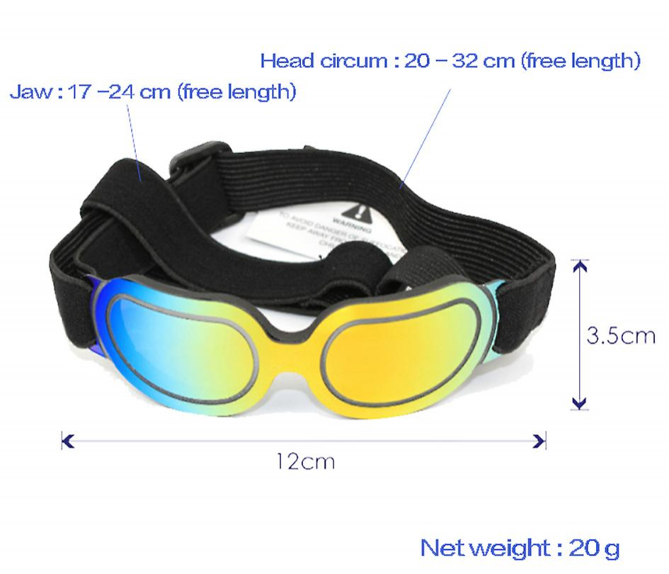 Foto 3 pulgar | Gafas De Sol Para Perros Sanlin Beans, Ajustables Para Perros - Venta Internacional.