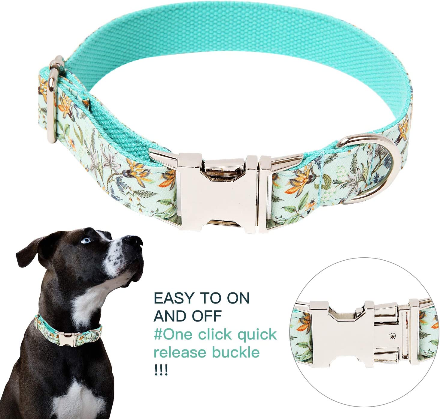 Foto 5 pulgar | Collar De Perro Jieyou Para Perros Pequeños, Medianos Y Grandes, Ajustable - Venta Internacional.