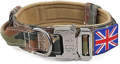 Foto 4 | Collar Táctico Para Perros Huoguo, Bandera Del Reino Unido, Tamaño Mediano - Venta Internacional.