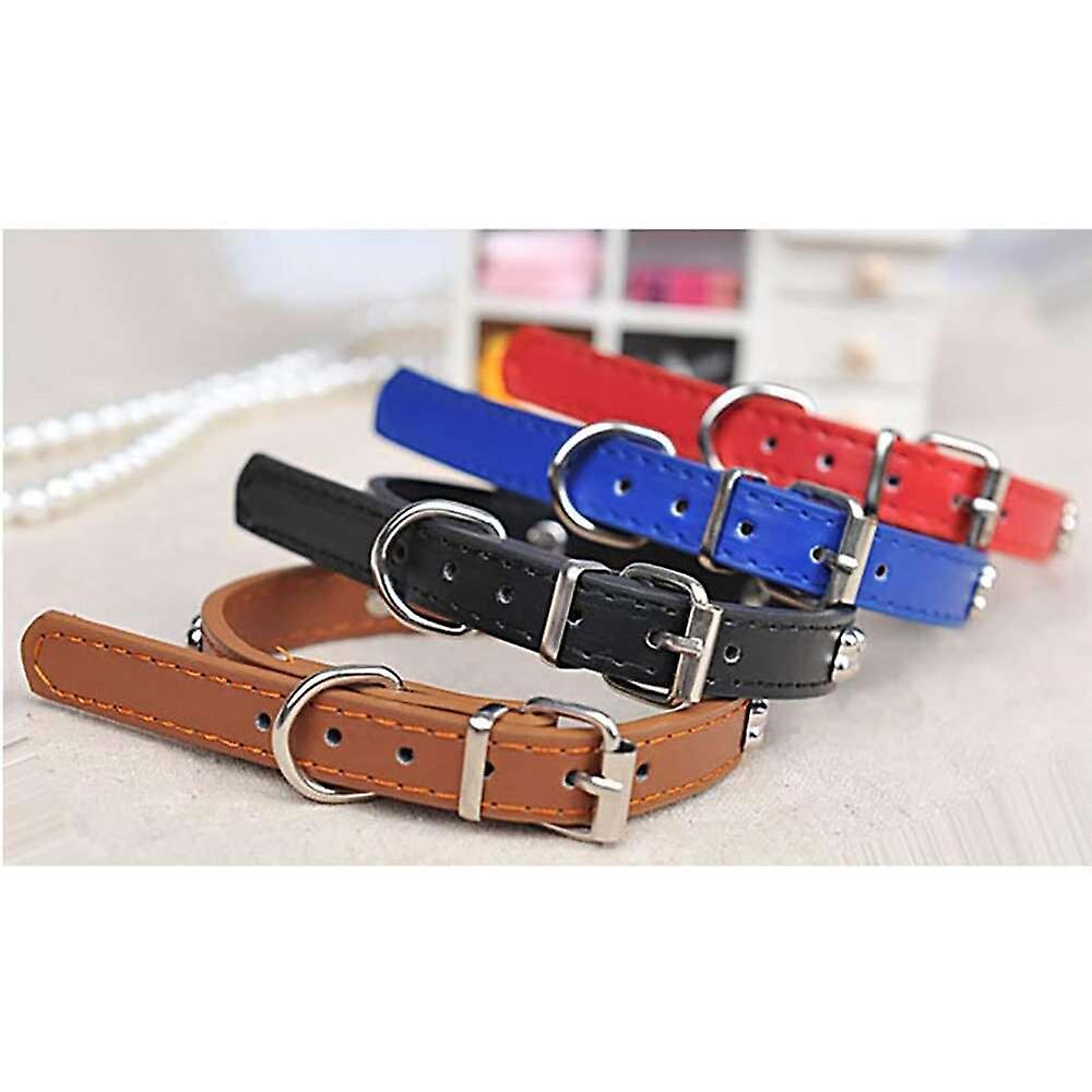 Foto 5 pulgar | Collar Para Perro Huoguo, Ajustable, Diseño Óseo, Piel Sintética Acolchada - Venta Internacional.
