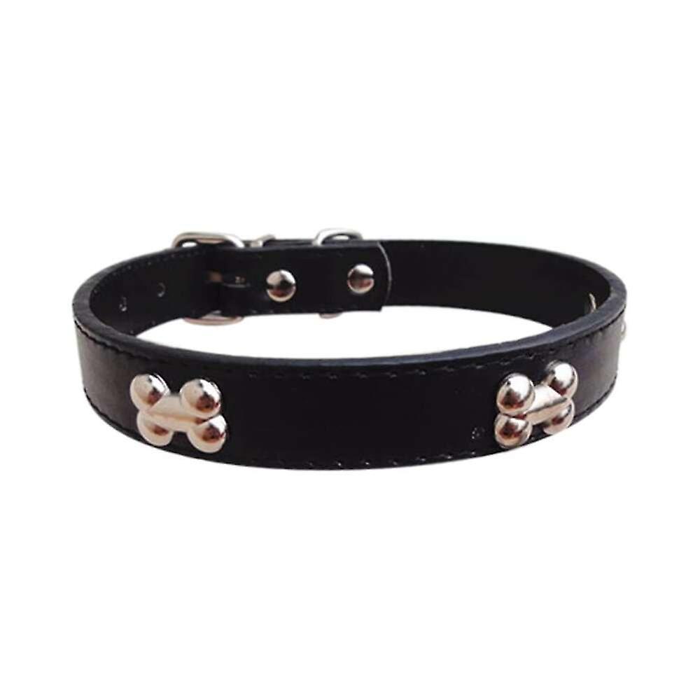 Foto 6 pulgar | Collar Para Perro Huoguo, Ajustable, Diseño Óseo, Piel Sintética Acolchada - Venta Internacional.
