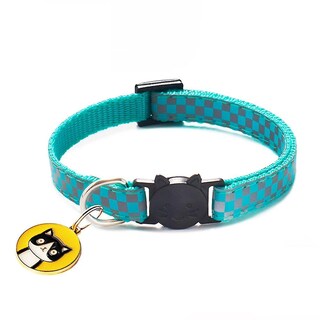 Foto 5 | Collar Brillante Para Gatos Con Estampado Clásico A Cuadros De Nailon Reflecti - Venta Internacional.