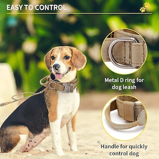 Foto 2 | Collar De Perro Táctico Militar Ajustable Con Mango De Control - Venta Internacional.