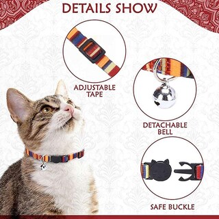 Foto 3 | Collar Para Gatos Huoguo Natural Scenery Breakaway Con Cascabeles X2 - Venta Internacional.