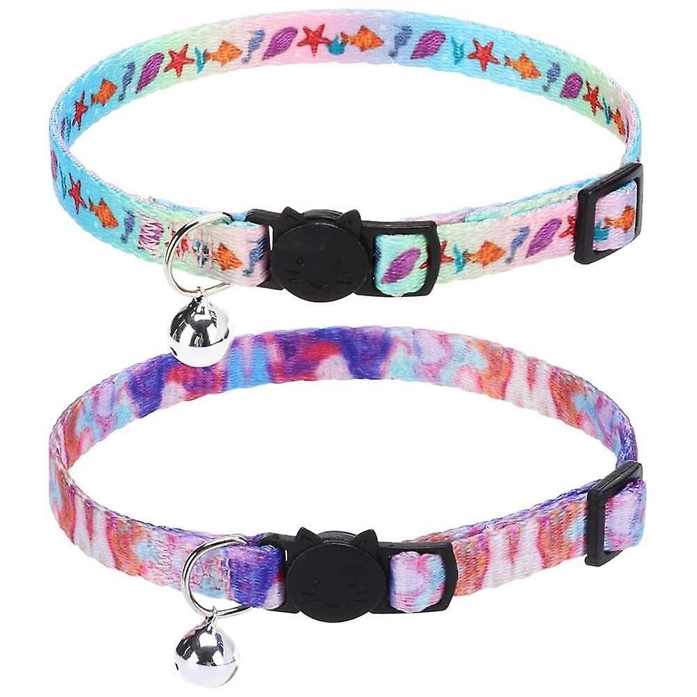 Foto 6 pulgar | Collar Para Gatos Huoguo Natural Scenery Breakaway Con Cascabeles X2 - Venta Internacional.