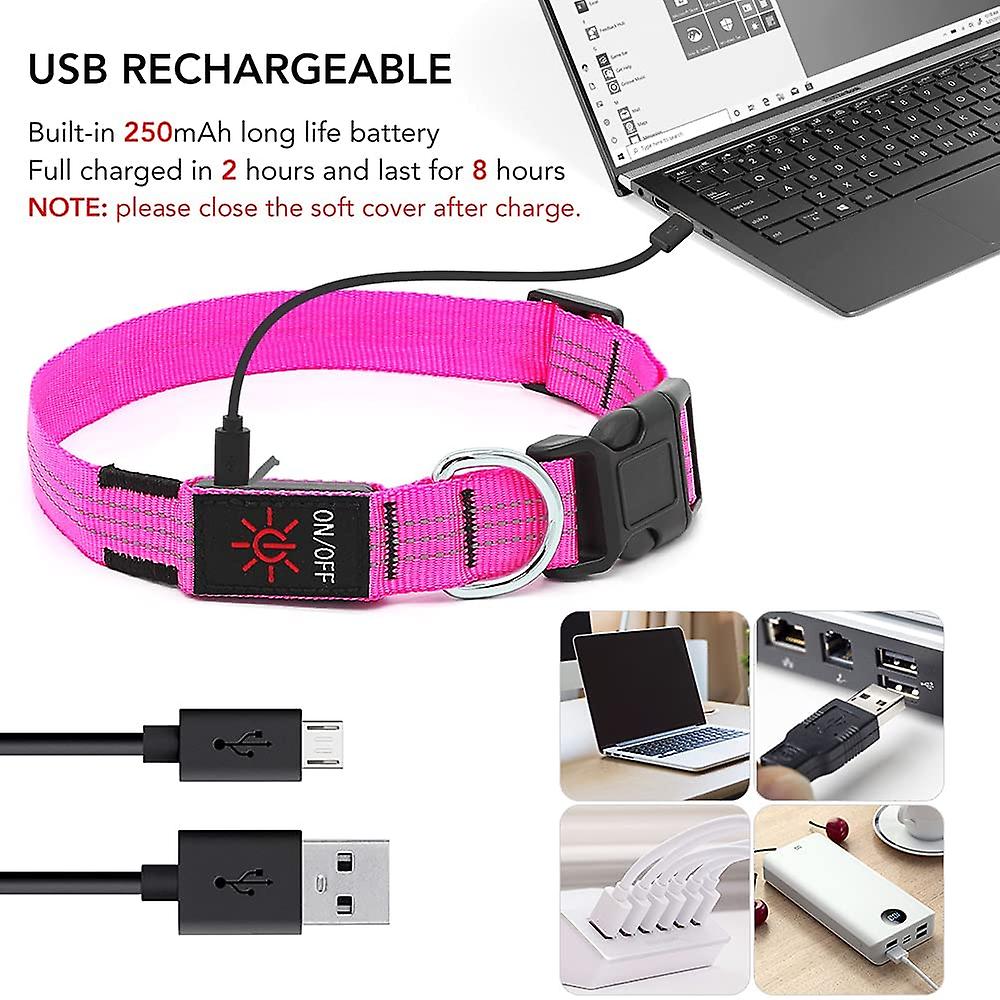 Foto 3 | Collar Led Para Perros Huoguo Usb Recargable A Prueba De Agua - Venta Internacional.