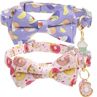 Foto 1 | Collar De Gato Faygarsle Cute Con Pajarita Con Campana Breakaway, Paquete De 2 - Venta Internacional.